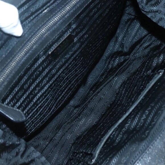 PRADA Shoulder Bag Nylon Black Auth SW793 - Picture 10 of 16